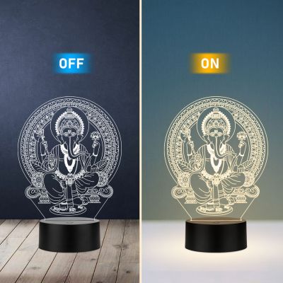 Lord Ganeshi Ji Design Night Lamp